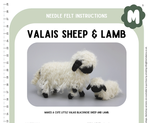 Valais Sheep and Lamb Instructions PDF - The Makerss