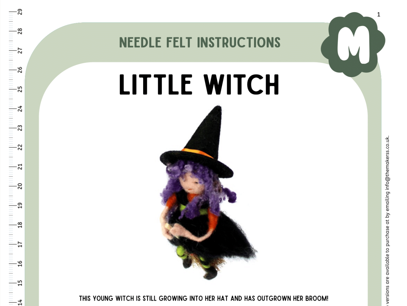 Little Witch Instructions PDF - The Makerss