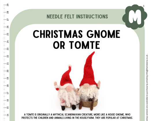 Christmas Gnome/Tomte Instructions PDF