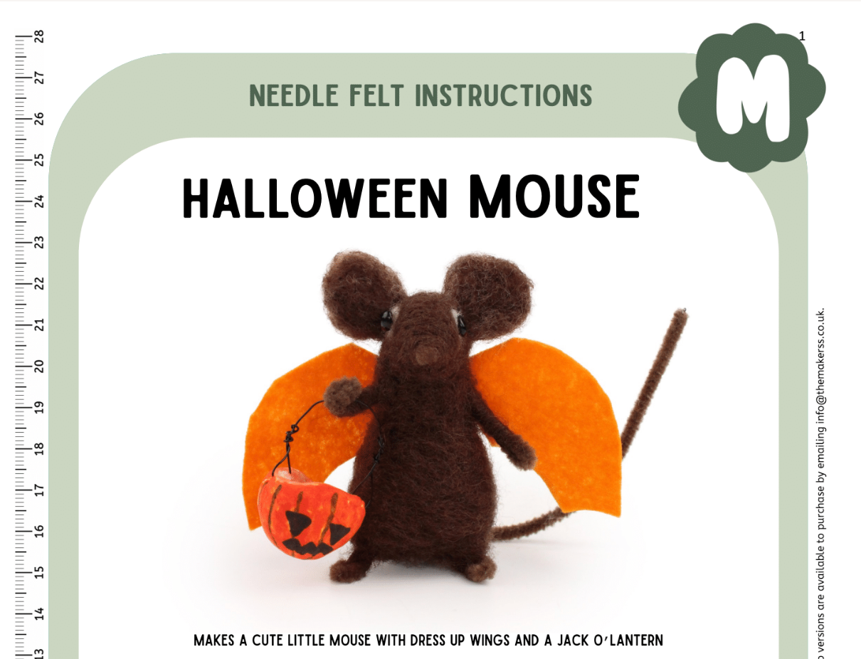 Halloween Mouse Instructions PDF - The Makerss