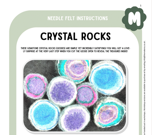 Crystal Rocks Instructions PDF - The Makerss