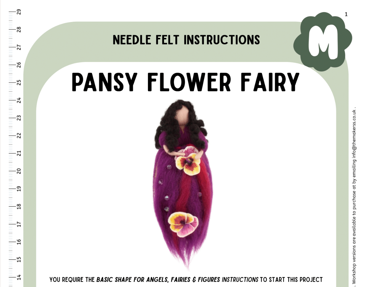 Pansy Flower Fairy Instructions PDF - The Makerss