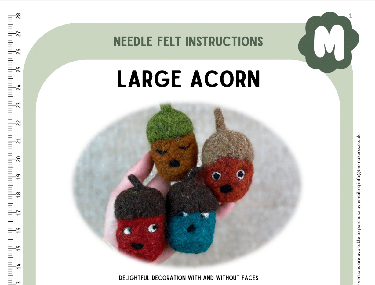 Large Acorn Instructions PDF - The Makerss