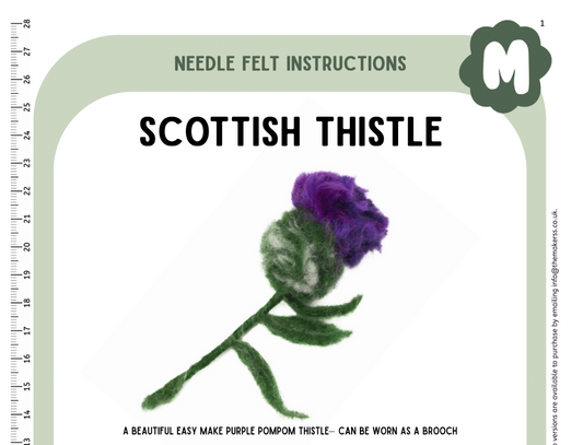 Scottish Thistle (Brooch) instruction - PDF - The Makerss