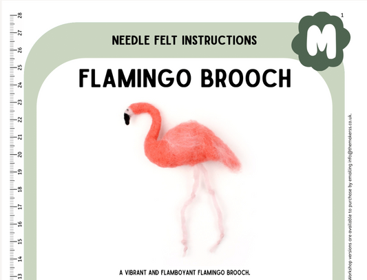 Flamingo Brooch Instructions PDF - The Makerss
