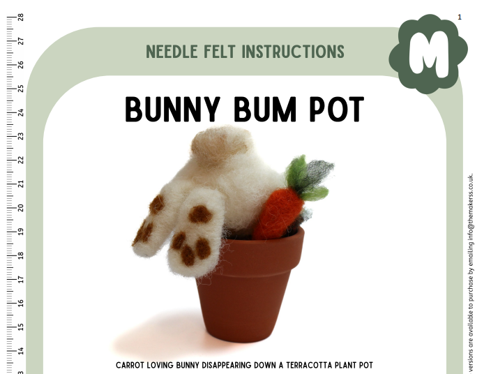 Bunny Bum Pot Instructions PDF - The Makerss