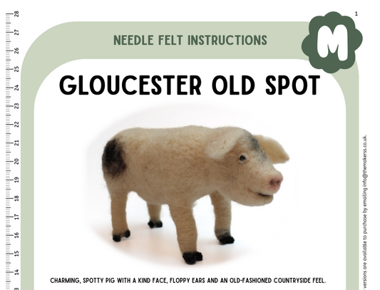 Gloucester Old Spot Instructions PDF - The Makerss