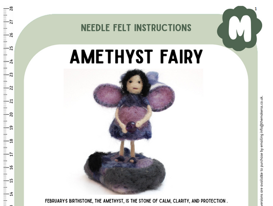 February Birthstone Amethyst Fairy Instructions PDF - The Makerss