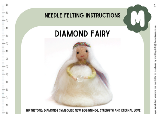 April Birthstone Diamond Fairy Instructions PDF - The Makerss