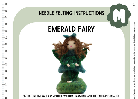 May Birthstone Emerald Fairy Instructions PDF - The Makerss