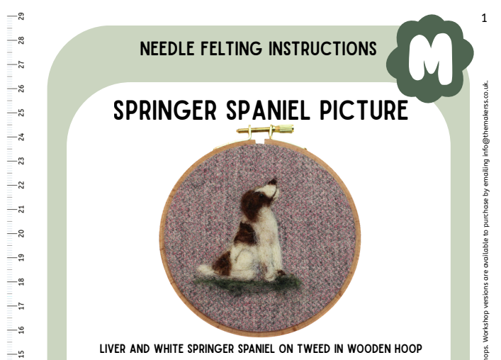 Springer Spaniel Picture Instructions PDF