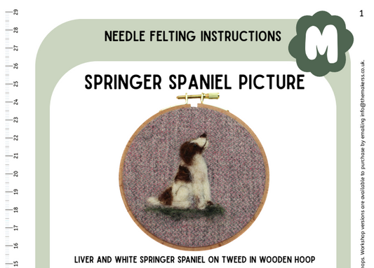 Springer Spaniel Picture Instructions PDF - The Makerss
