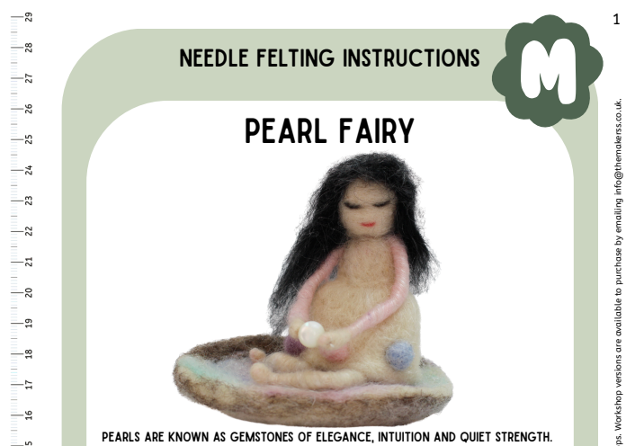 June Birthstone Pearl Fairy Instructions PDF - The Makerss