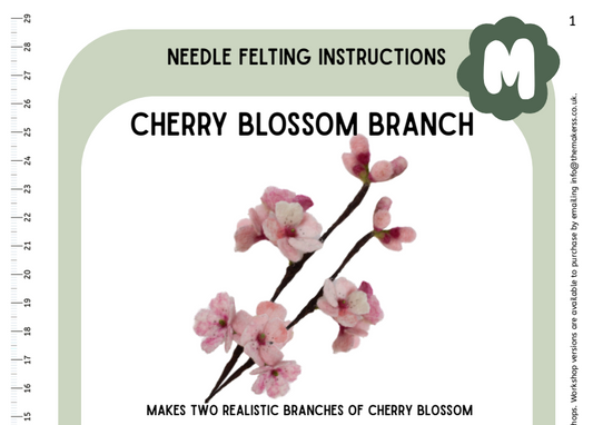Cherry Blossom Branch Instructions PDF - The Makerss