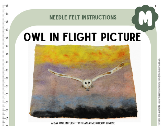Owl In Flight Instructions-PDF - The Makerss