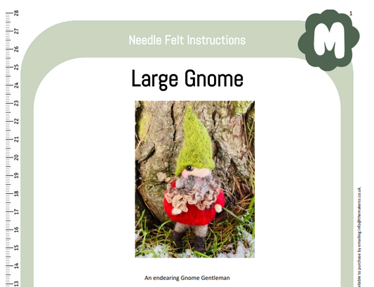 Large Gnome Instructions PDF - The Makerss