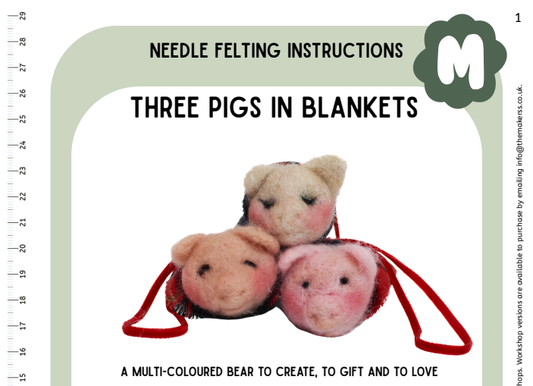 Three Pigs in Blankets Instructions PDF