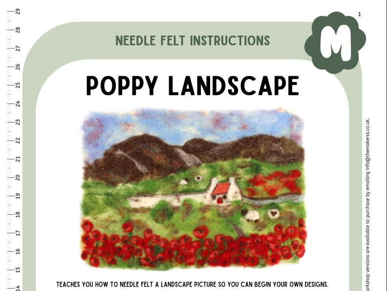 Poppy Landscape Instructions-PDF - The Makerss