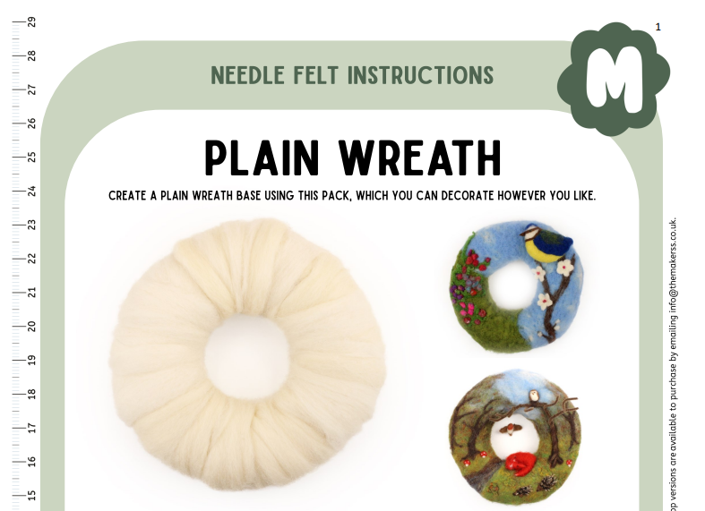 Plain Wreath Instructions PDF - The Makerss