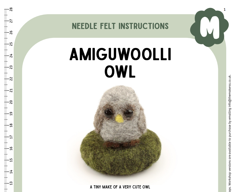 Owl Amiguwoolli Instructions PDF - The Makerss