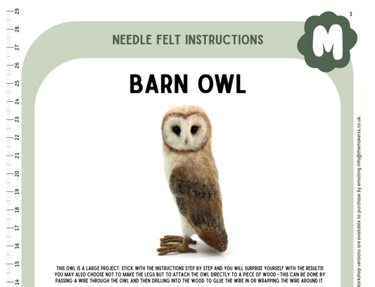 New and Improved - Large Barn Owl Instructions PDF - The Makerss