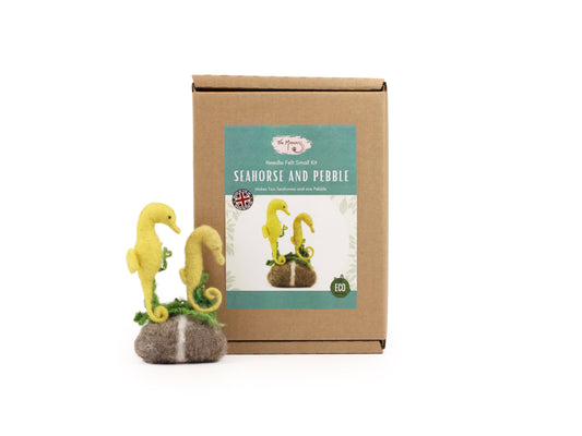 Seahorse and Pebble Small Needle Felt Kit (NEW for 2024) - The Makerss