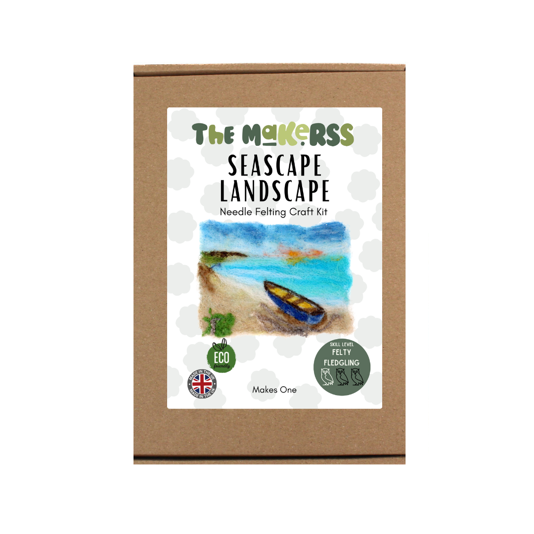 Seascape Picture Needle Felt Kit - The Makerss