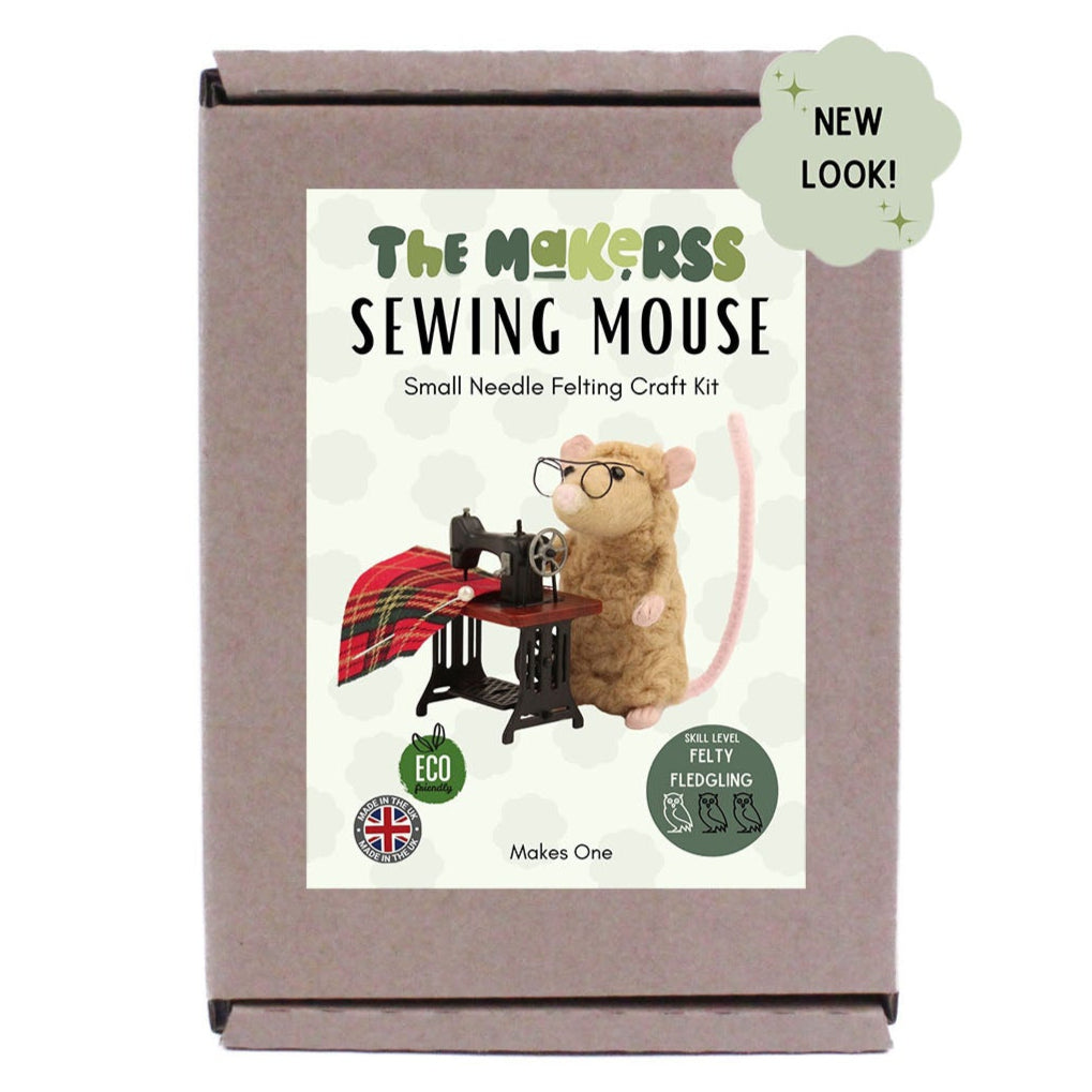 Sewing Mouse Small Needle Felt Kit - The Makerss
