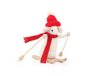 Skiing Mouse Small Needle Felt Kit - The Makerss