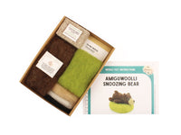 Snoozing Bear Amiguwoolli Mini Needle Felt Kit - The Makerss