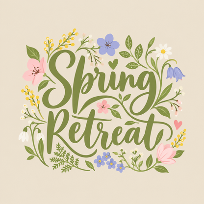Needle Felting Spring Retreat via Zoom A3 Landscape - The Makerss
