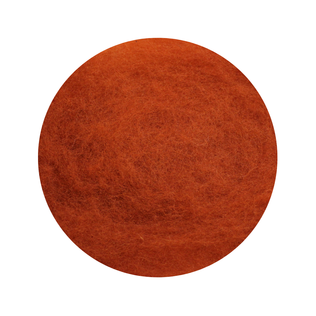 Squirrel Red Carded Wool  - various weights