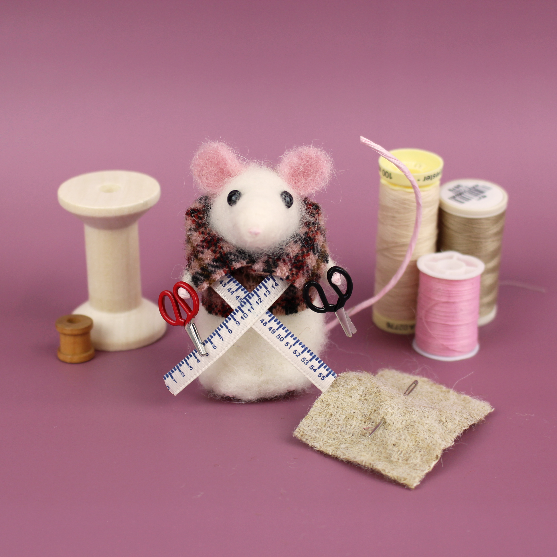 Stitch Mouse Small Needle Felt Kit - The Makerss