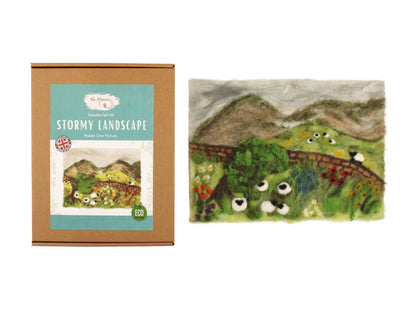 Stormy Landscape Needle Felt Kit - The Makerss