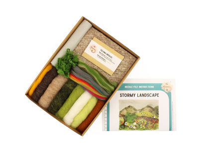 Stormy Landscape Needle Felt Kit - The Makerss