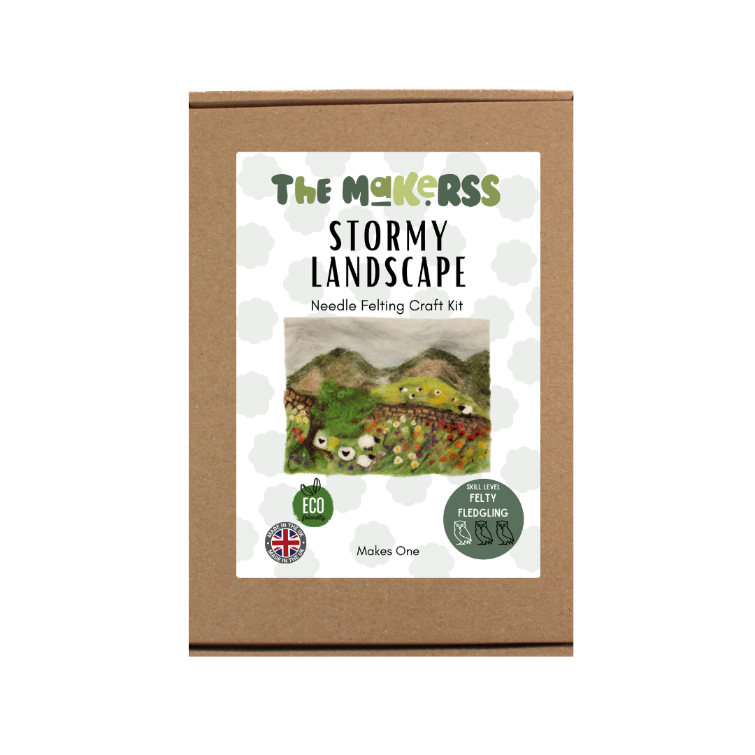 Stormy Landscape Needle Felt Kit - The Makerss