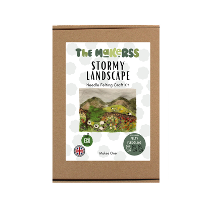 Stormy Landscape Needle Felt Kit - The Makerss