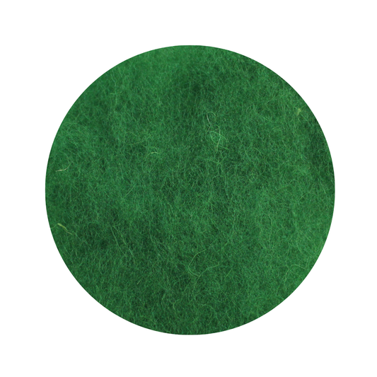 New Forest Green - dyed New Zealand Merino carded wool batts - various weights - The Makerss