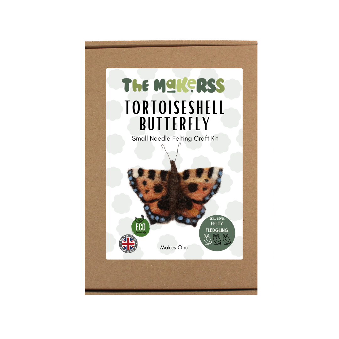 Tortoiseshell Butterfly Small Needle Felt Kit - The Makerss