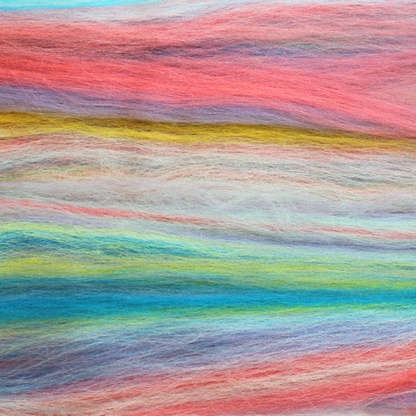 Tropical Cocktail dyed Merino Mix Wool Tops - The Makerss