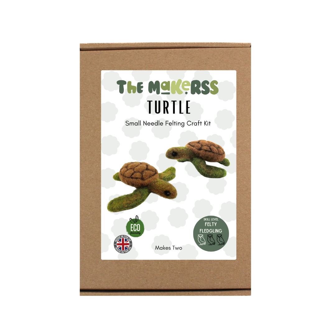 Turtle Small Needle Felt Kit - The Makerss