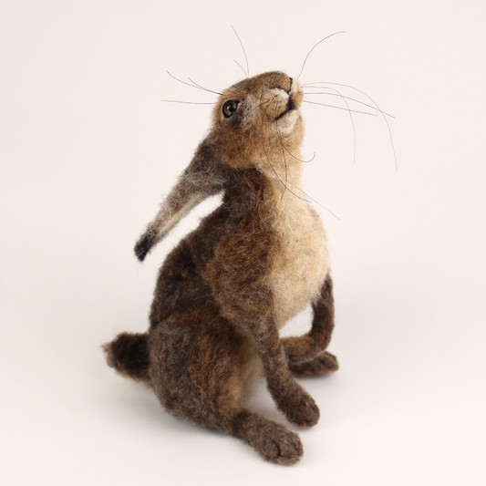 Moon Gazing Hare Needle Felting Workshop with Artist Agnese Davies Saturday 12th April - The Makerss