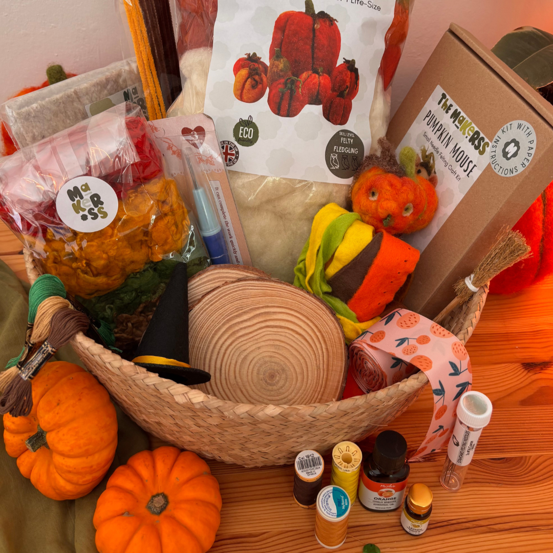 Autumn Felting Basket - The Makerss
