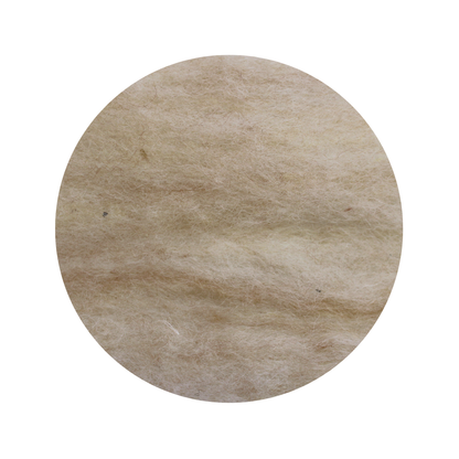 Variegated Cream natural carded New Zealand wool slivers - various weights - The Makerss