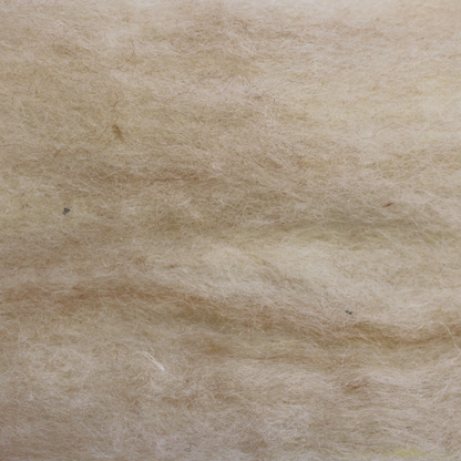 Variegated Cream natural carded New Zealand wool slivers - various weights - The Makerss