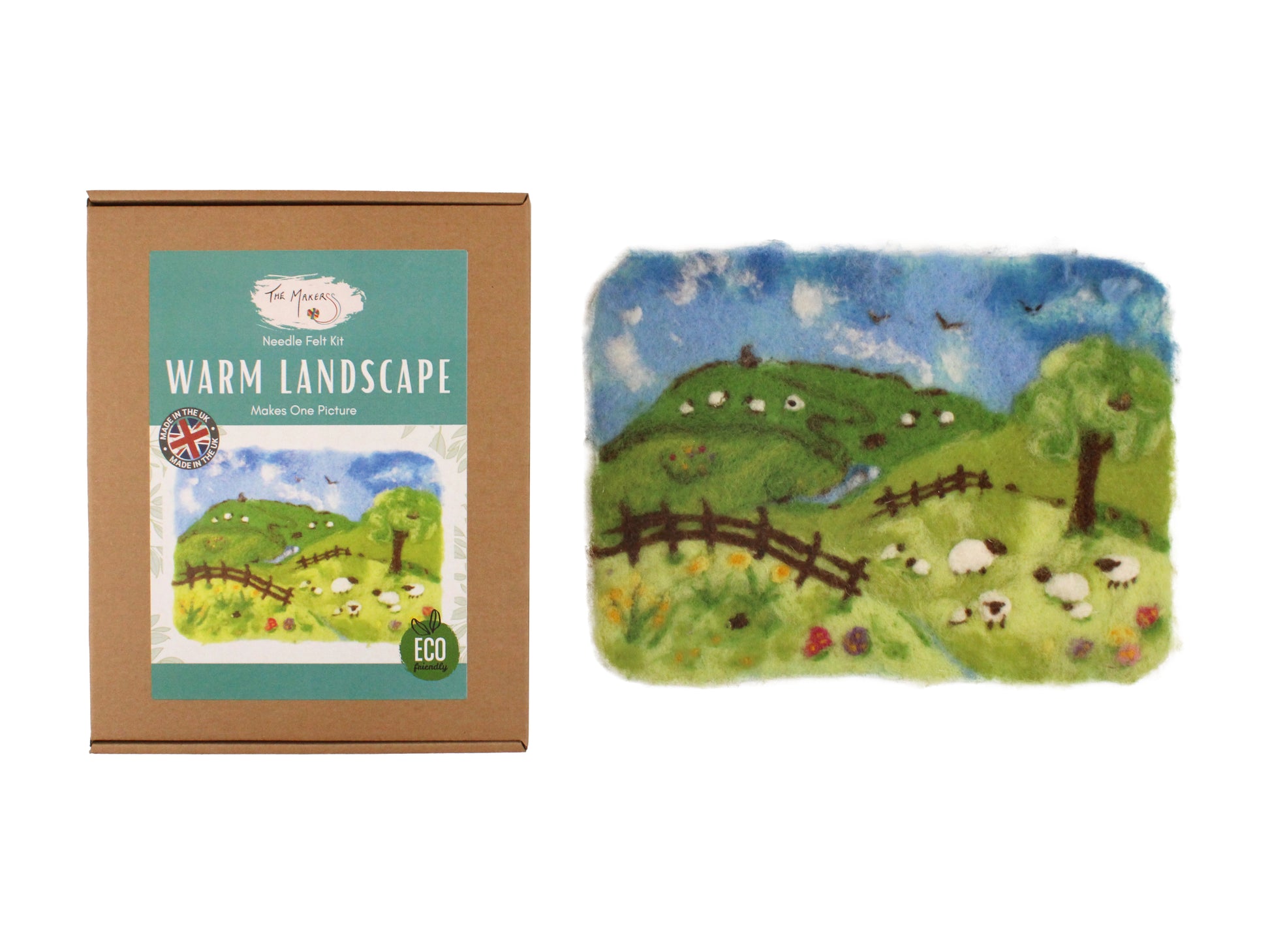 Warm Landscape Needle Felt Kit - The Makerss