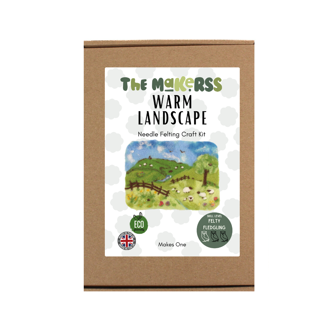 Warm Landscape Needle Felt Kit - The Makerss