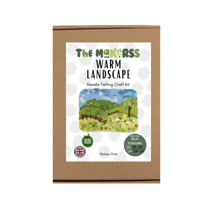 Warm Landscape Needle Felt Kit - The Makerss