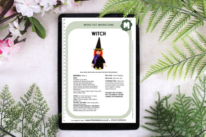 Witch Small Needle Felt Kit - The Makerss