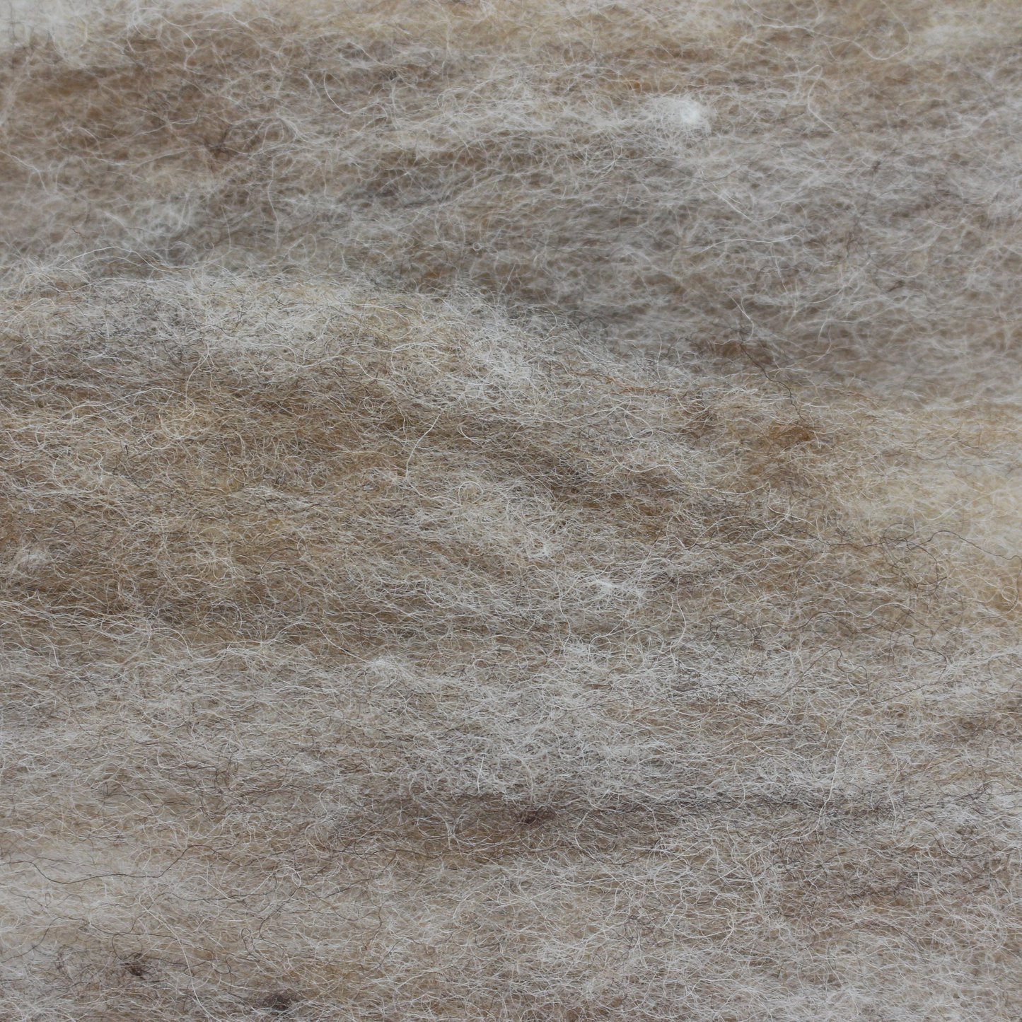 Natural medium tan brown carded New Zealand wool slivers - various weights - The Makerss